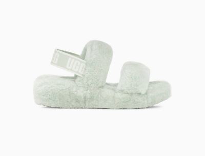 UGG Oh Yeah Womens Slides Retro Mint - AU 472PY